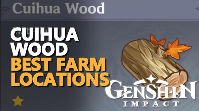 How to find Cuihua Wood locations in Genshin Impact