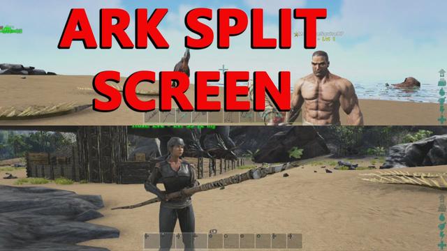 how to do vertical split screen on ark xbox