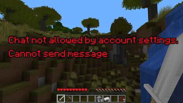 Reasons why the chat feature is not working in Minecraft